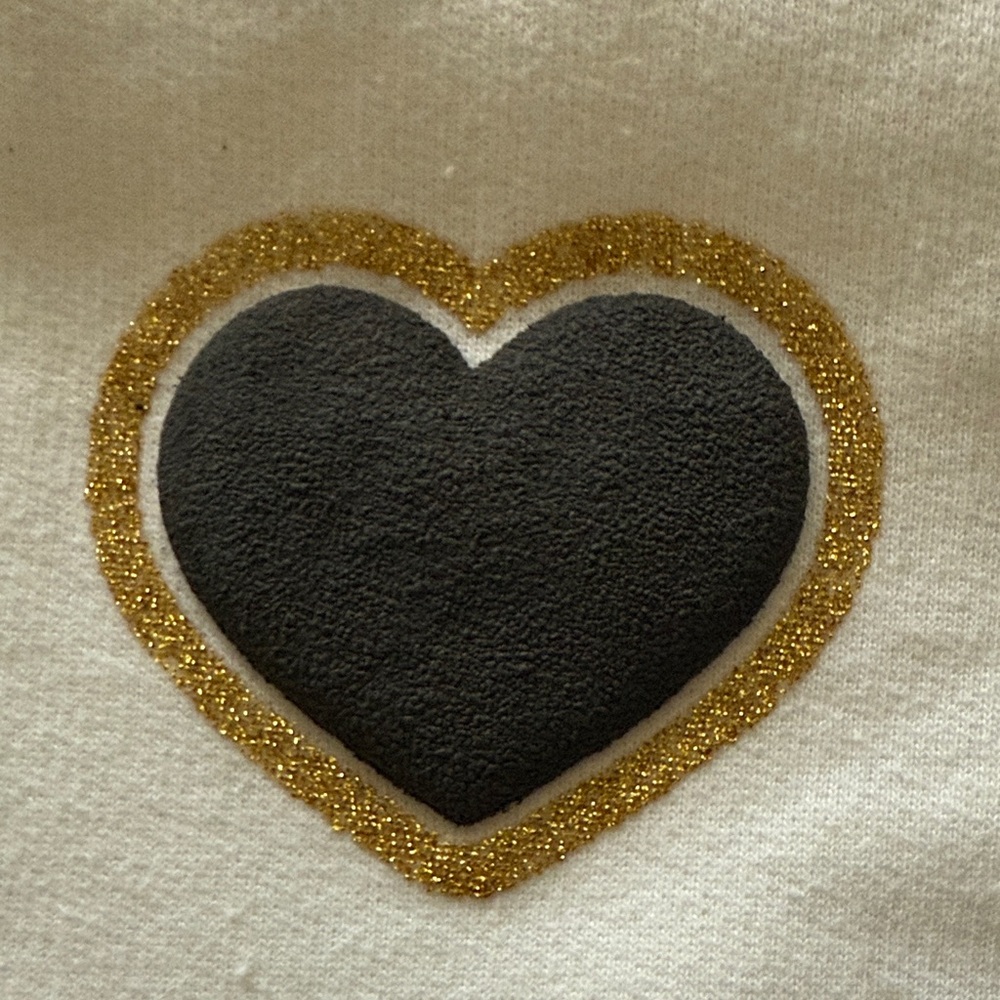 White 'Mama' Sweatshirt with Black and Gold Accents - Picture 2 of 4